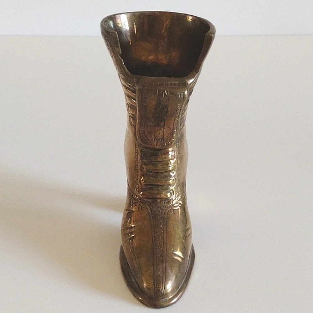 Solid Brass Woman's Victorian Boot Enesco India